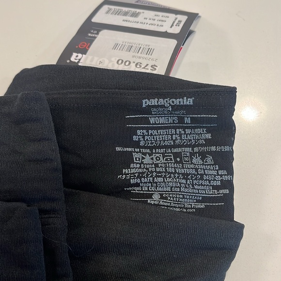 NWT Patagonia Capilene A 4 Expedition Weight Bottoms Black Medium Slim fit - Picture 8 of 10